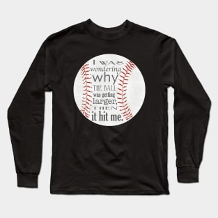 Funny Baseball Design Long Sleeve T-Shirt